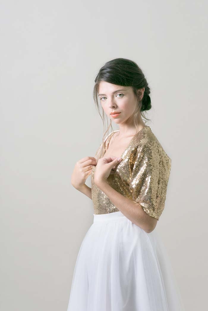 Gold-Sequin-Bolero