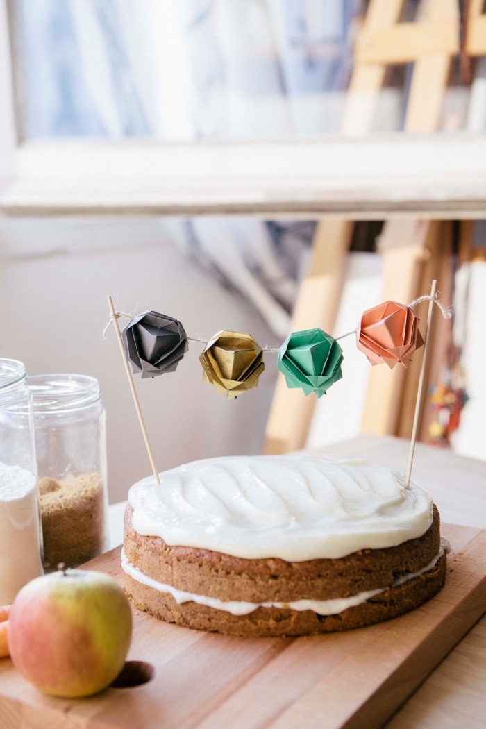 Geometric Cake Topper