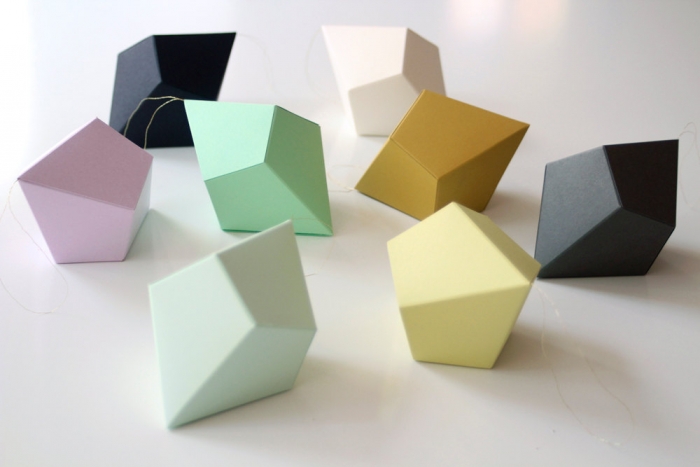 Geometric Paper Ornaments