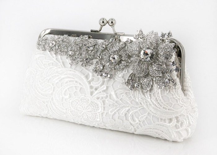 Ivory-Lace-Rhinestone-Clutch