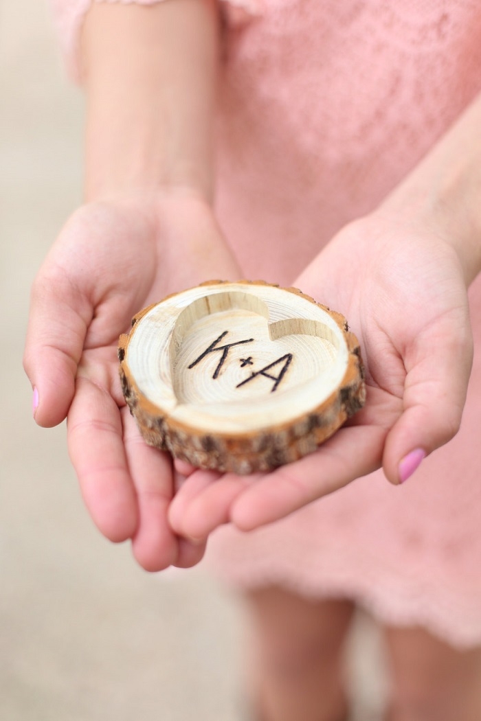 Rustic-Ring-Bearer-Tree-Stump