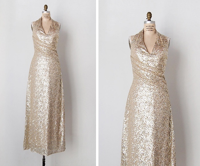 Vintage-Sequin-Bridesmaids-Dress