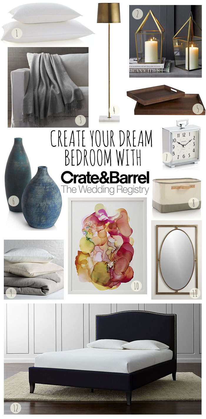 crate and barrel wedding registry