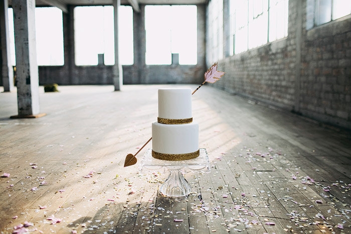 cupids arrow cake topper