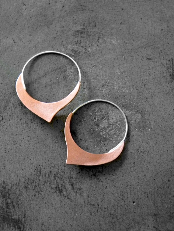 Rose Gold Hoop Earrings