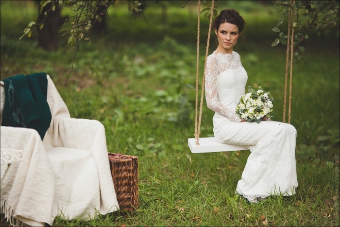 Long Sleeve Lace Wedding Dress