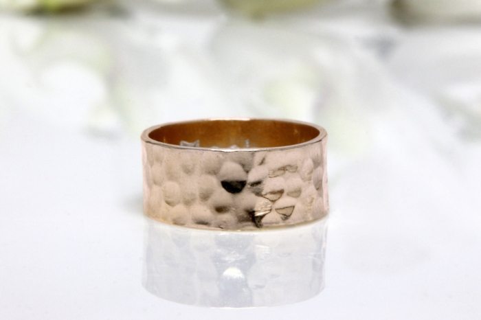 Thick Rose Gold Wedding Band