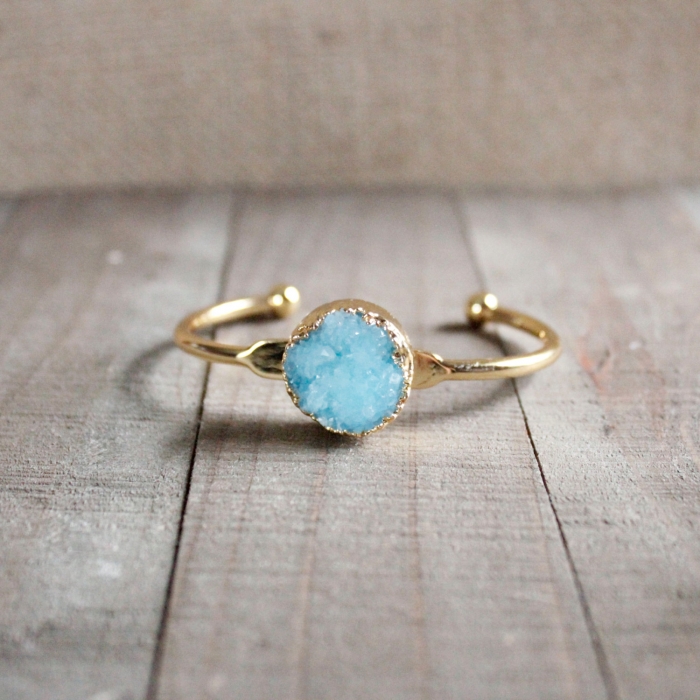 aqua gold bracelet