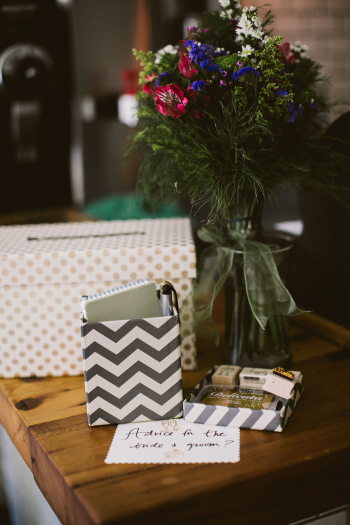 card box at wedding