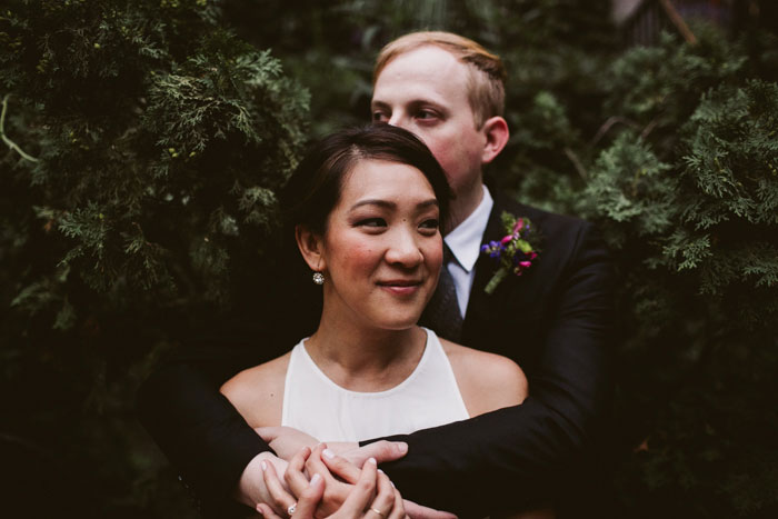 bride and groom portrait