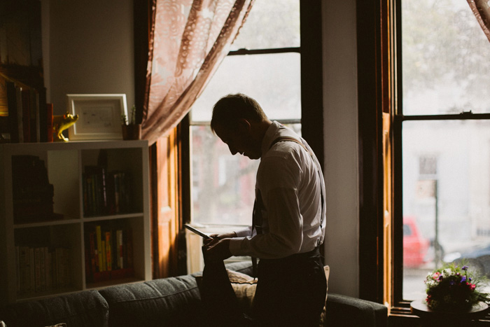 groom getting ready