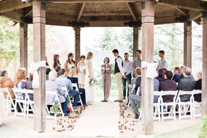 outdoor gazebo wedding ceremony