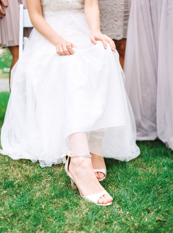 shot of bride's shoes