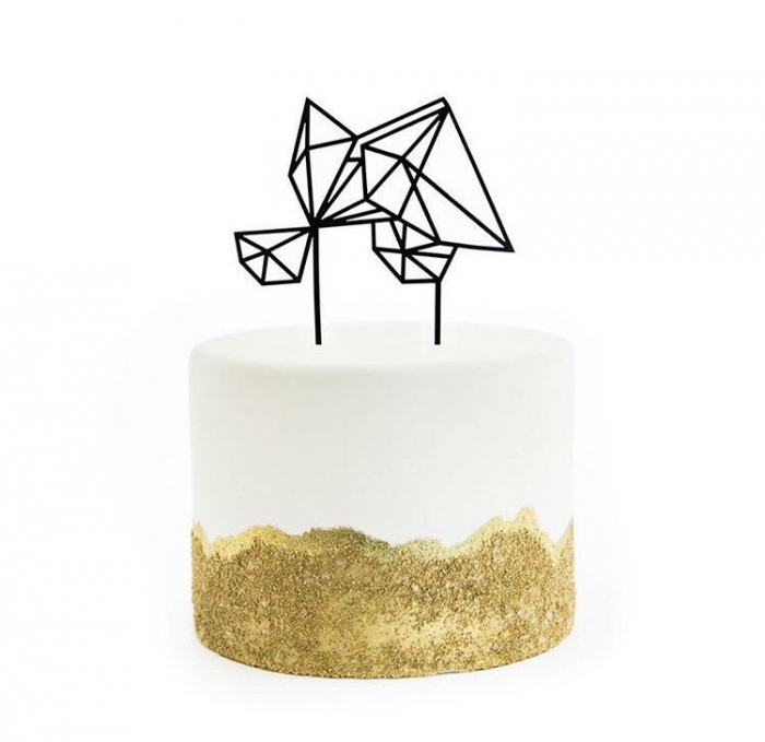 diamond cake topper