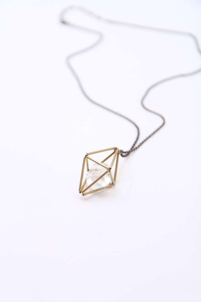 diamond shaped necklace