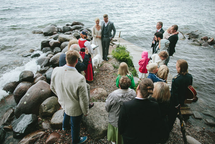 beach wedding ceremony