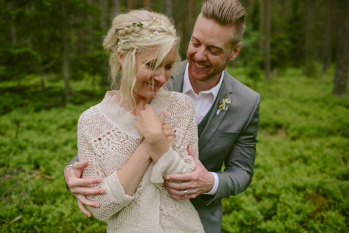 bride and groom portrait