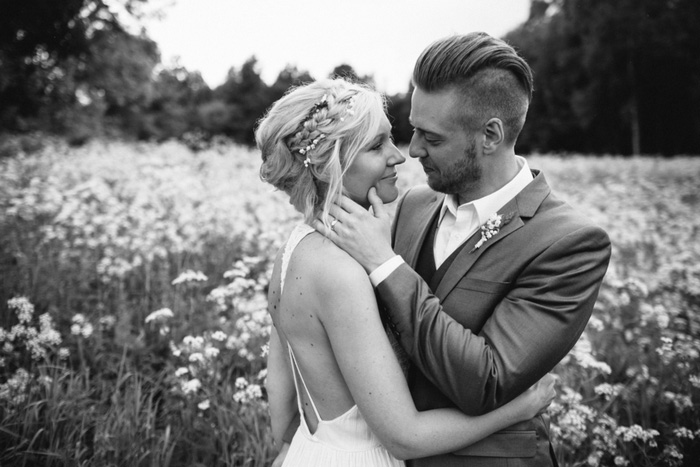 bride and groom portrait