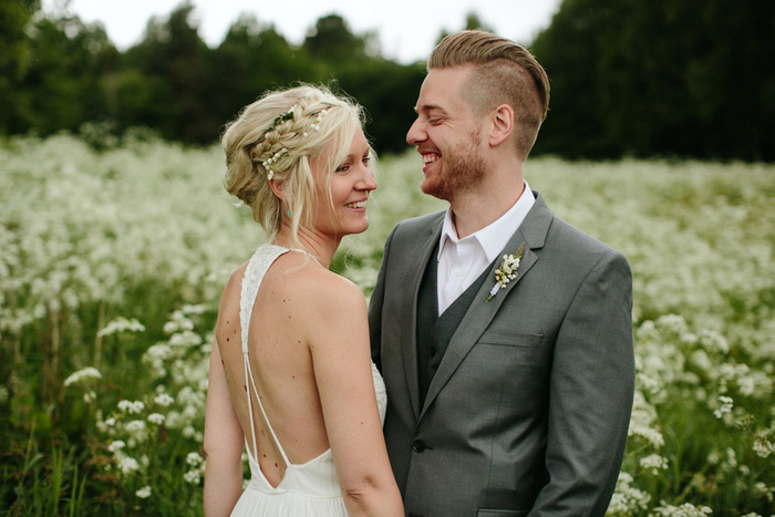 bride and groom portrait