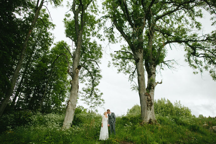 bride and groom portrait