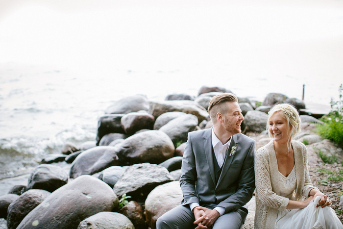 bride and groom portrait