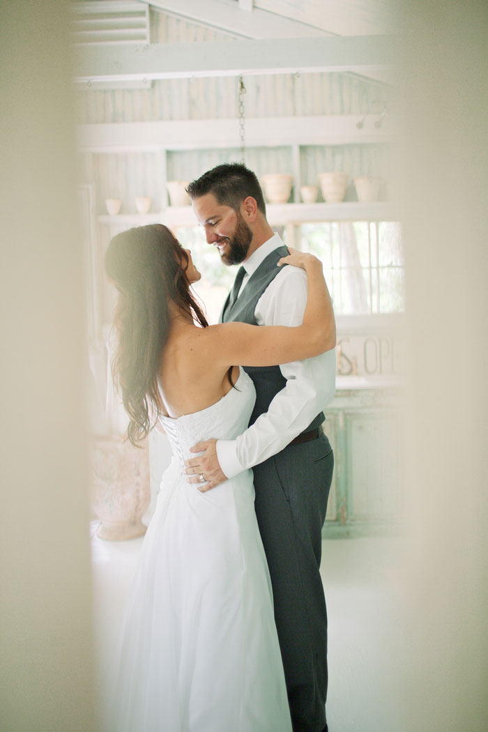 bride and groom portrait