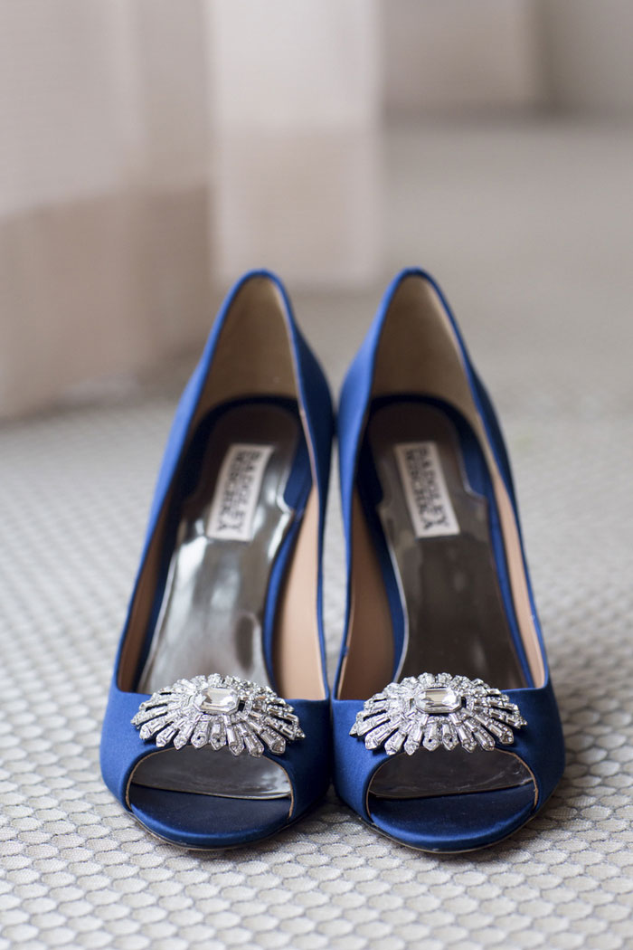 blue wedding shoes