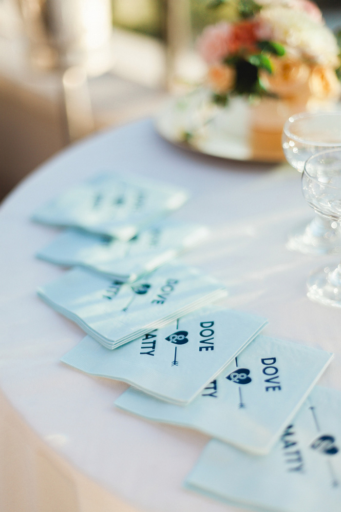 personalized wedding napkins