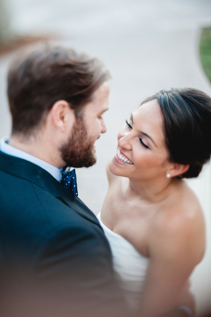 intimate bride and groom portrait