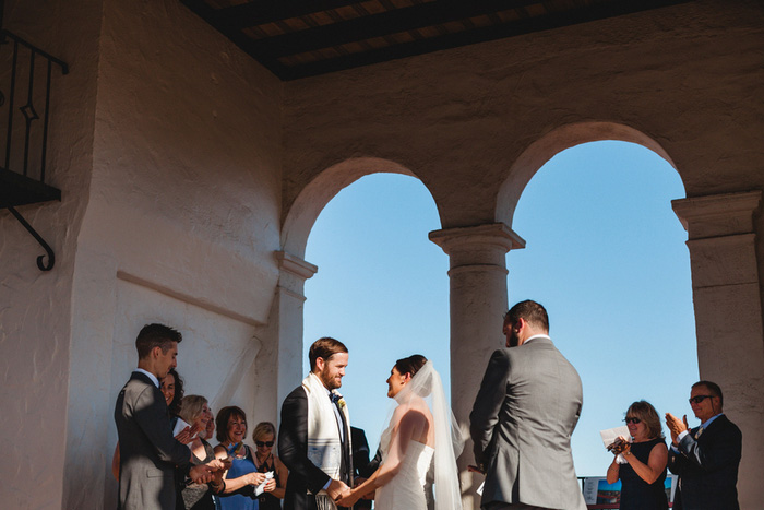 Santa Barbara courthouse wedding ceremony