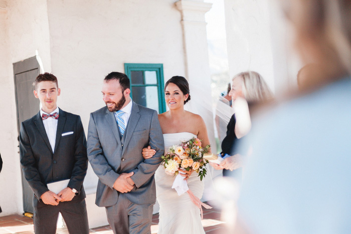 bride walking down the aisle