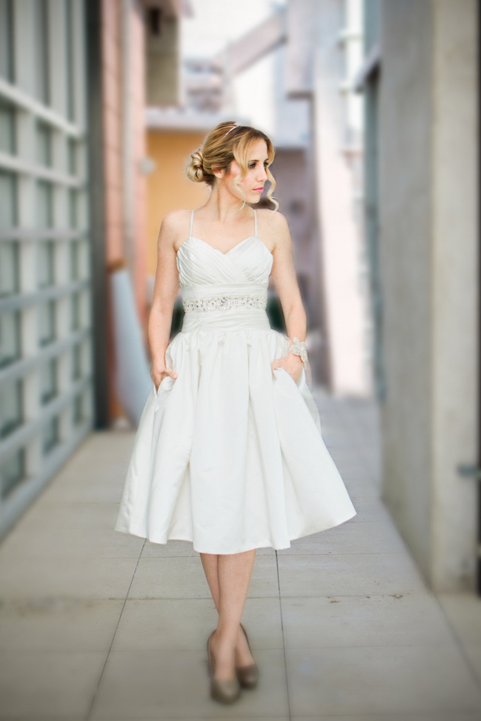 short flowing wedding dresses