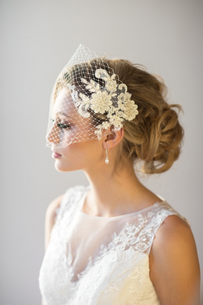 vintage birdcage veil blusher