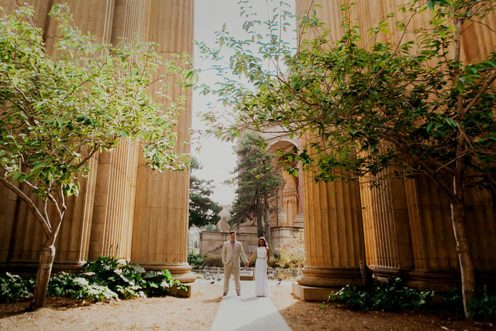 bride and groom portrait