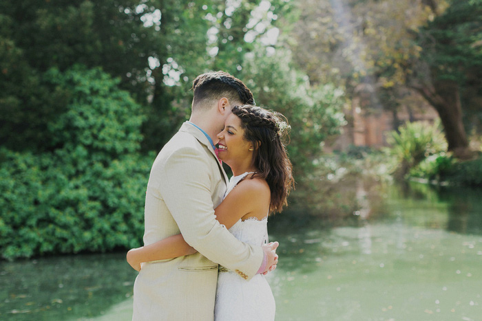 bride and groom portrait in San Francisco