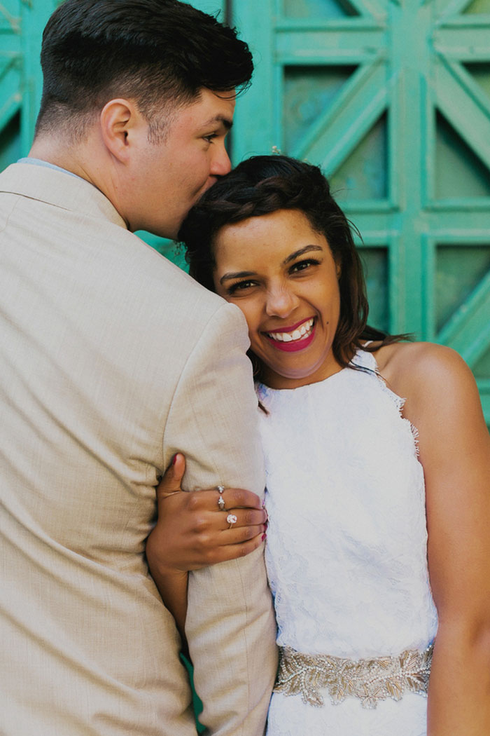 Bride and groom portrait