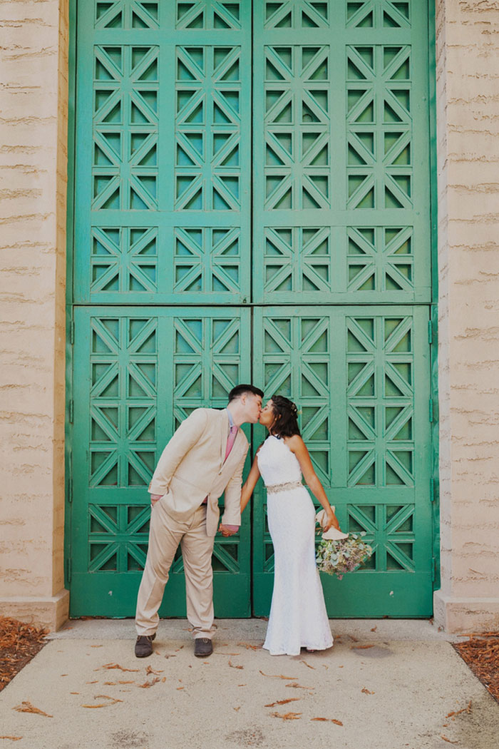 Bride and groom portrait