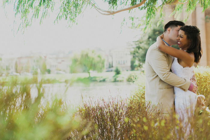 Bride and groom portrait