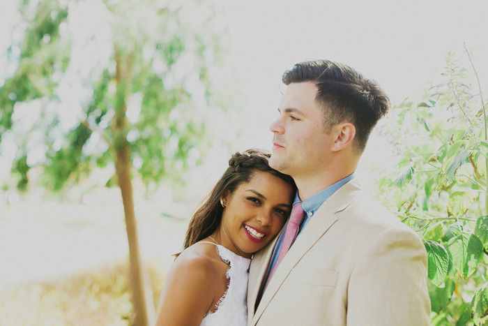 Bride and groom portrait