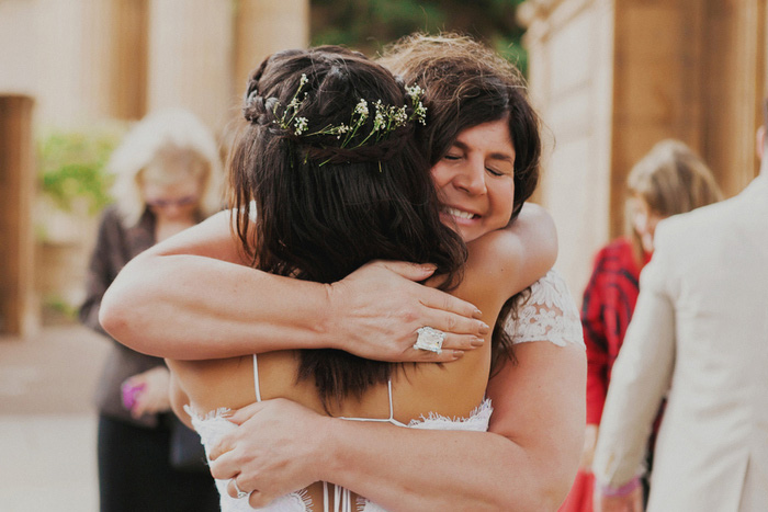 bride hugging mother-in-law