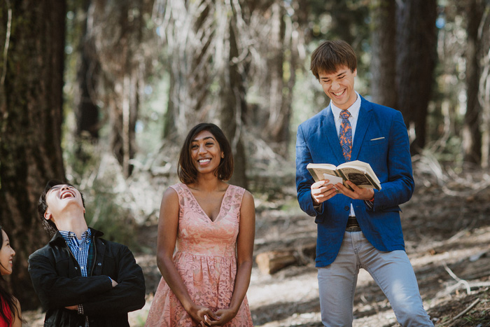 wedding ceremony in Sequoia National Park