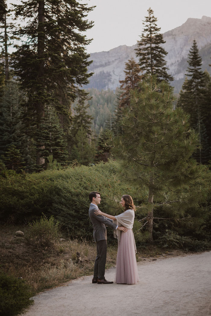 bride and groom first look