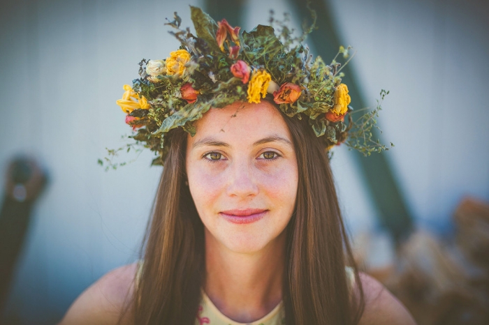 dried flower crown