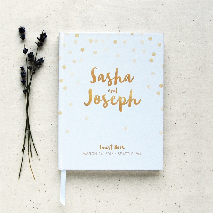 graphic dots guest book