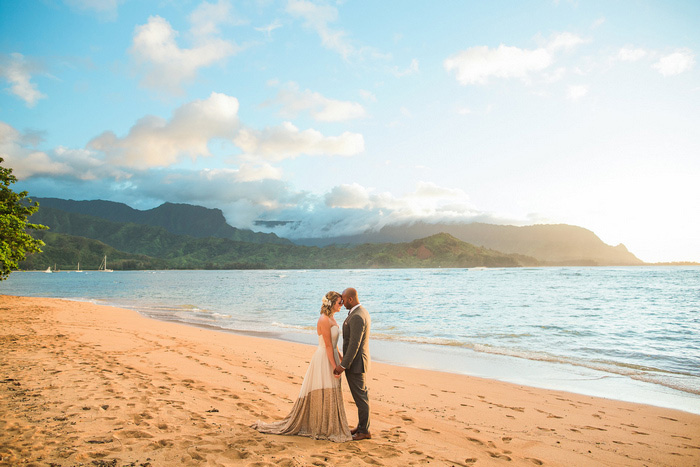 wedding portrait on the beach