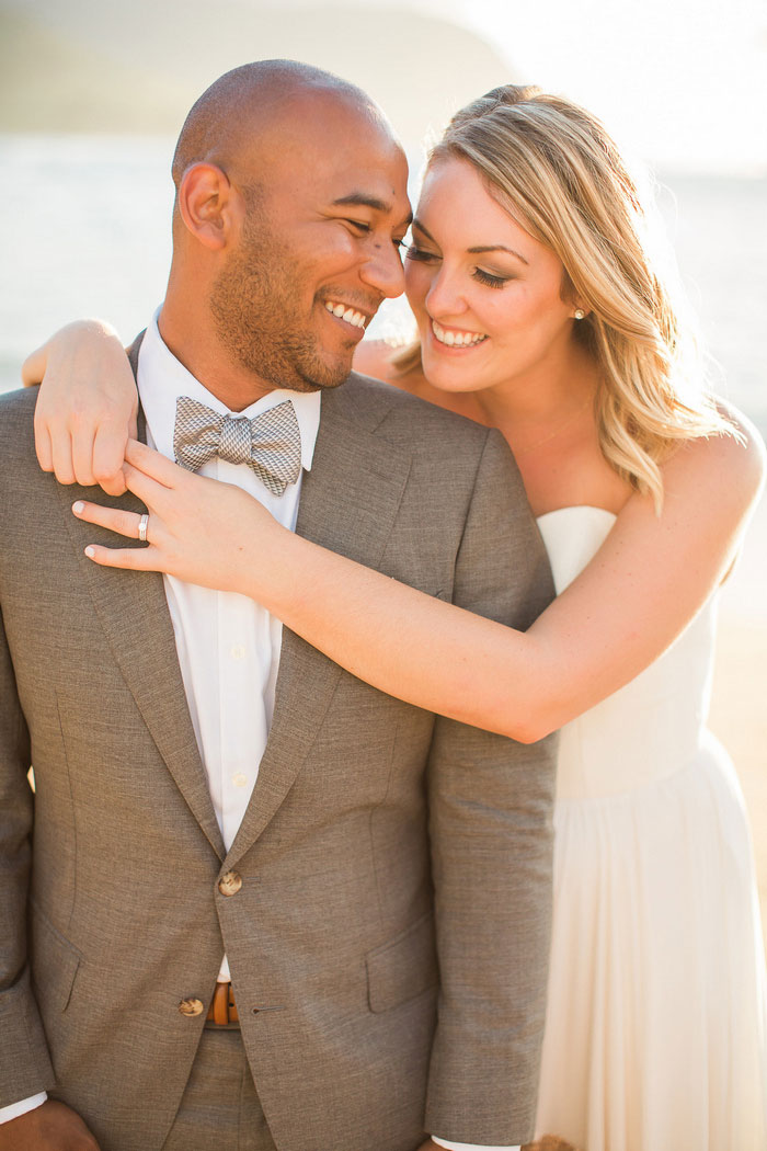 wedding portrait on the beach