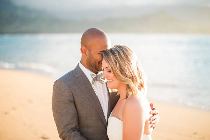 wedding portrait on the beach