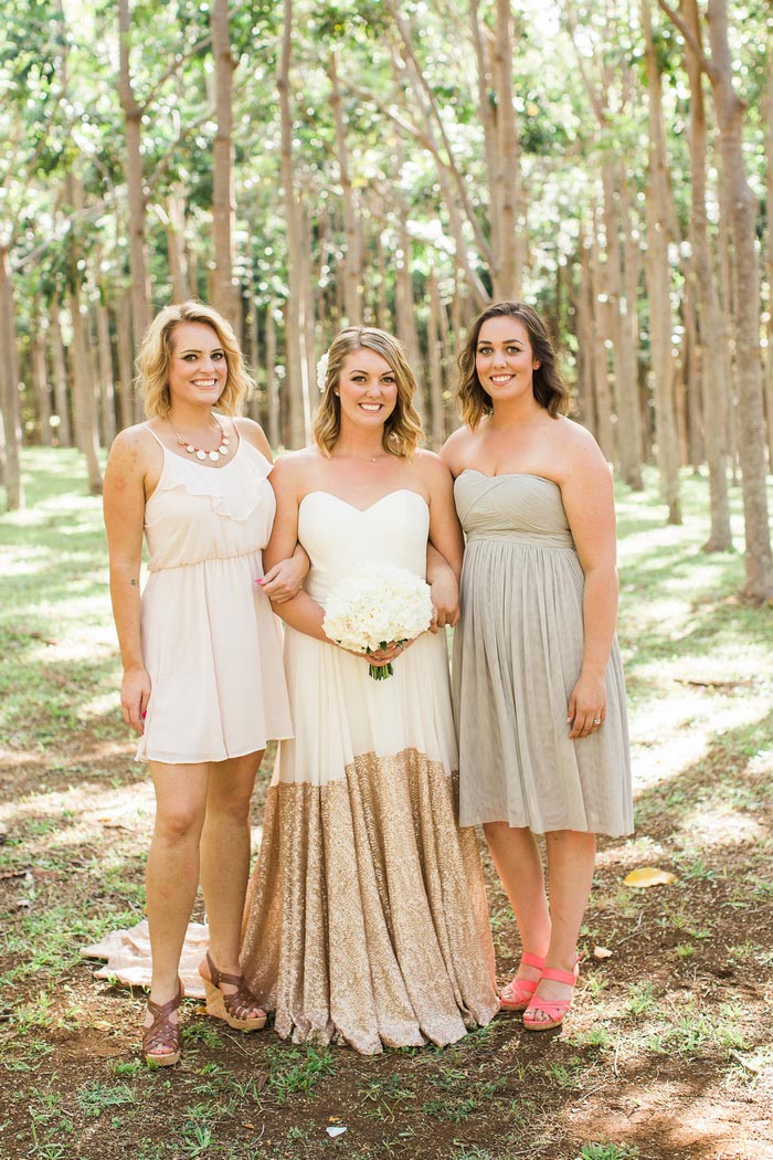 bride and bridesmaids portrait