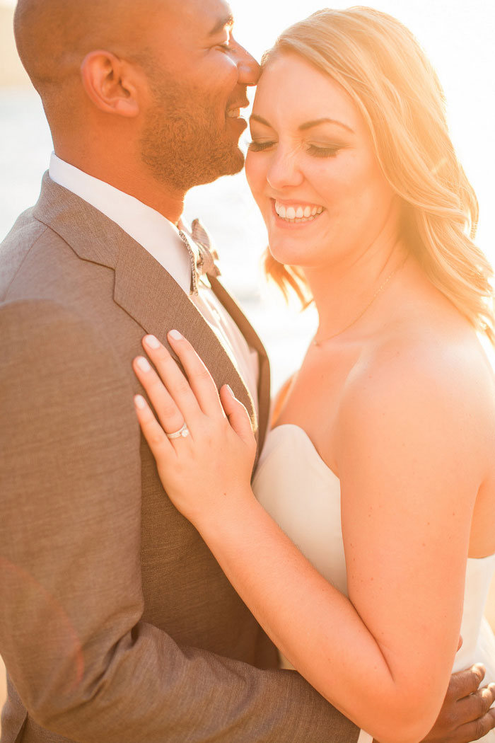 wedding portrait on the beach