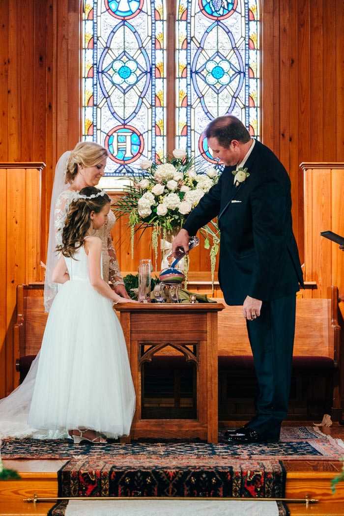 sand ceremony at wedding